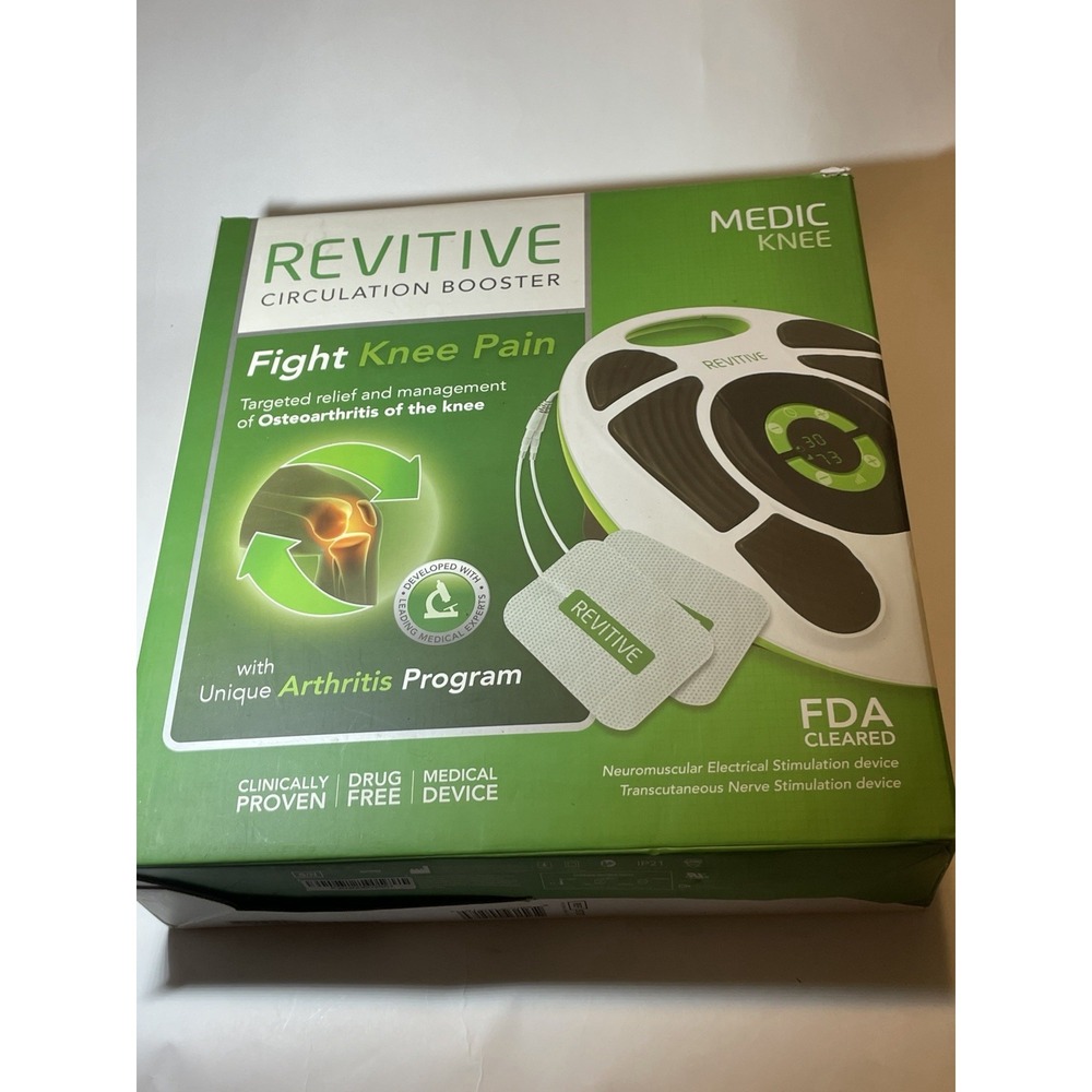 Revitive Medic Circulation Booster 2469MD, 8 Pads, Power Cord - Tested